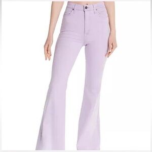 Alice + Olivia Jeans Beautiful High Rise Bell Flare in Orchid Lavender Size 24